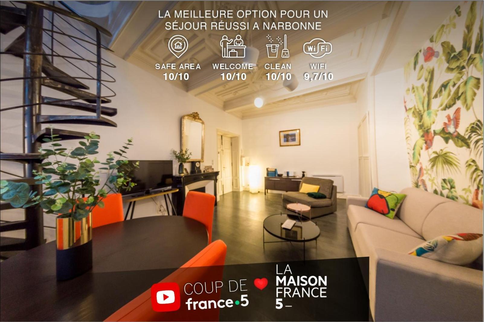 Retromirabeau - Chambre Suite & Appartements De Charme - Localisation Premium Narbonne Ngoại thất bức ảnh