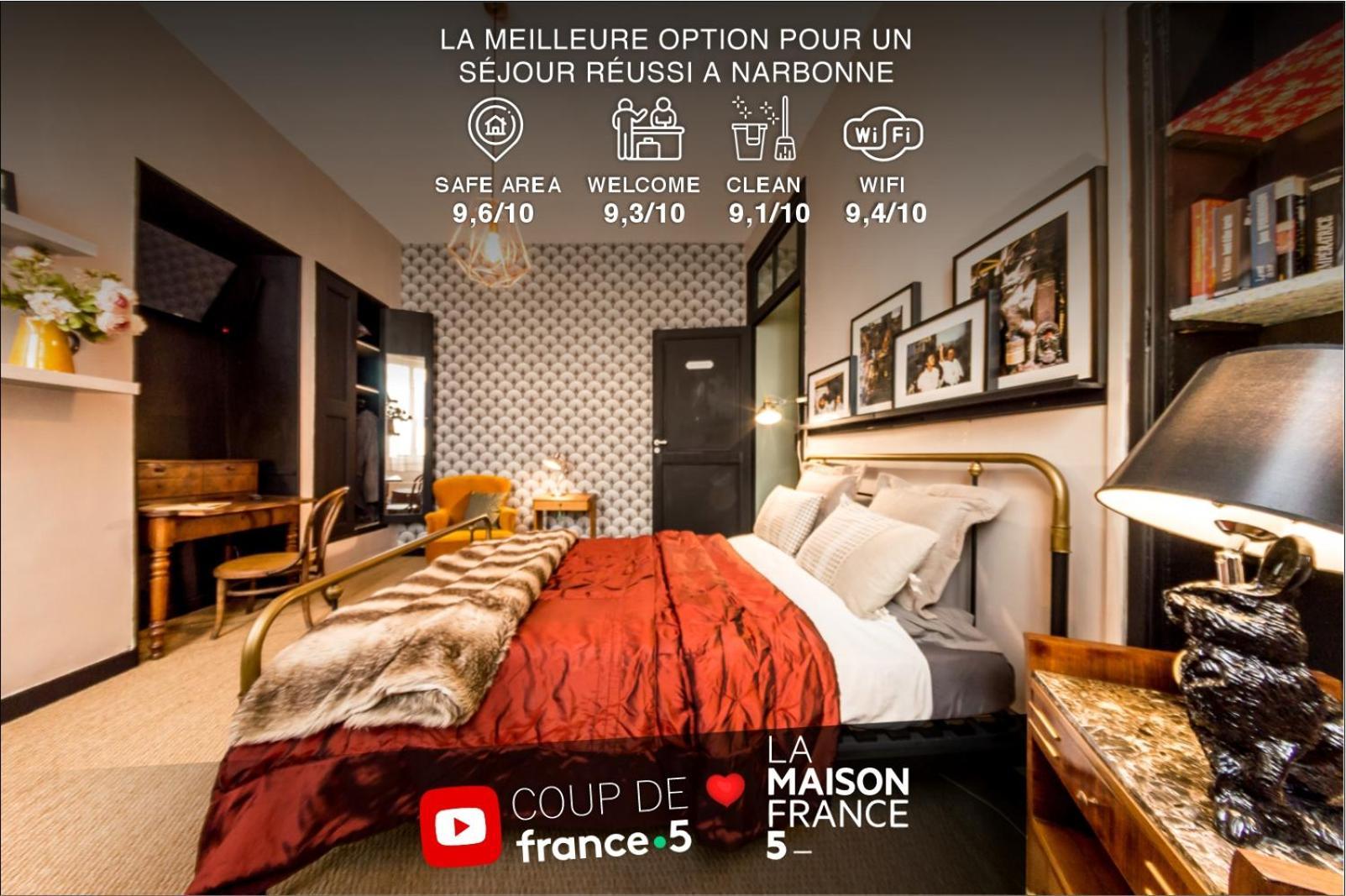 Retromirabeau - Chambre Suite & Appartements De Charme - Localisation Premium Narbonne Ngoại thất bức ảnh